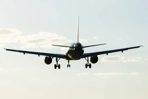 空で大型飛行機 — ストック写真