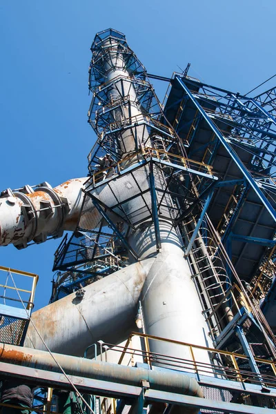 Steel pipes at the plant — Stock Photo, Image