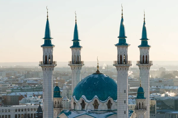 Silhouette der Moschee bei Sonnenuntergang — Stockfoto