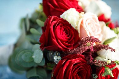 güzel modern düğün buketi