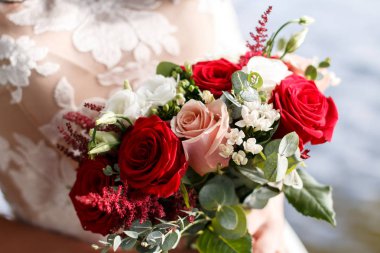 güzel parlak gelin buketi