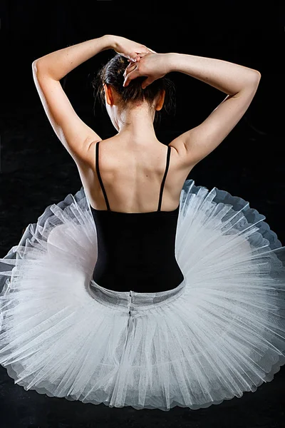 Solo ballerina vista sul retro . — Foto Stock