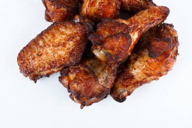 Tavuk kanadı ve bacaklar izole, Barbekü Izgara Tavuk kanat