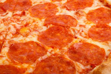 Biberli Pizza. Sorunsuz gıda doku. Bu doku kumaş ve malzeme baskı, resim arka planlarını, posterler ve menüler, Davetiyeler, kolaj, hediye paketi, duvar kağıdı, türü tasarımları vb içinde kullanmak.