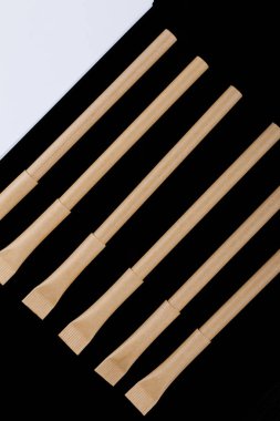 mockuo tasarım kalemlerinde bulunan yakın çekim. çalışma alanı