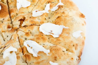 lezzetli İtalya gıda. Pizza bacground kapatın. Fotoğraf menüsü