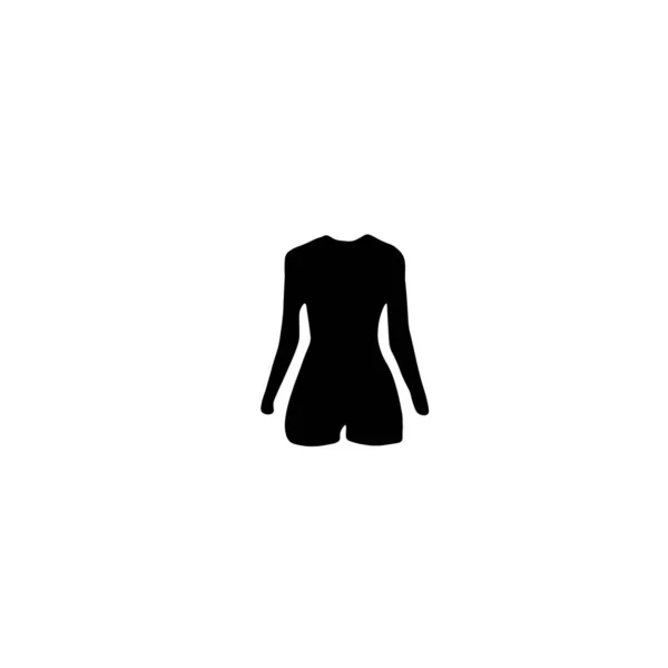 Bikini Costume Bagno Donne Reggiseni Donna Vector Icone Solide — Vettoriale Stock