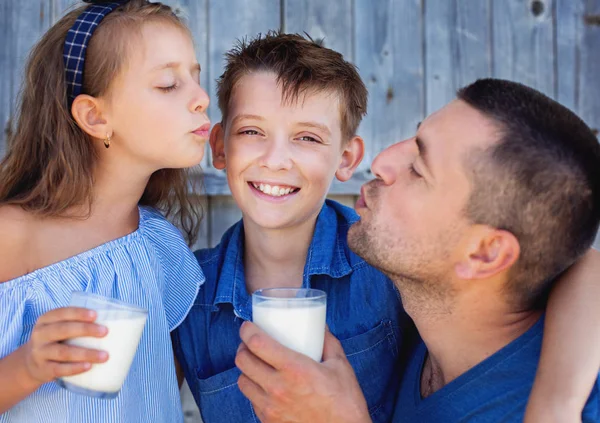 Aile gıda kavramı — Stok fotoğraf