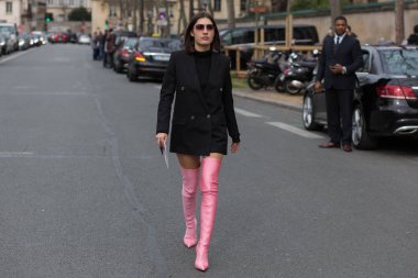 Sokak stil, Paris moda hafta sonbahar kış 2017, gün 4, Paris