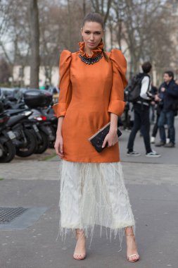 Sokak stil, Paris moda hafta sonbahar kış 2017, gün 4, Paris