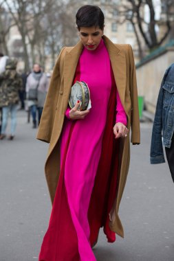 Sokak stil, Paris moda hafta sonbahar kış 2017, gün 4, Paris