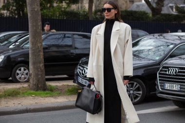 Sokak stil, Paris moda hafta sonbahar kış 2017, gün 4, Paris