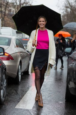 Sokak stil, Paris moda hafta sonbahar kış 2017, gün 5, Paris