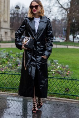 Sokak stil, Paris moda hafta sonbahar kış 2017, gün 5, Paris