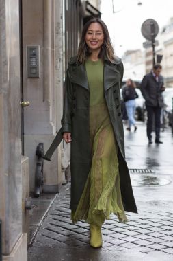 Sokak stil, Paris moda hafta sonbahar kış 2017, günde 6, Paris