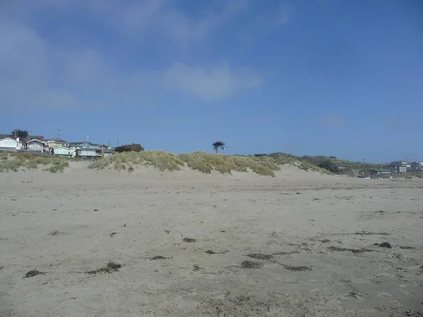 Olhando Para Trás Mar Direção Dunas Areia Ocean Beach San — Fotografia de Stock