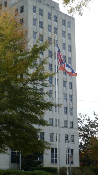 Vista Edificio Del Capitolio Estatal Mississippi Jackson Noviembre 2014 — Foto de Stock