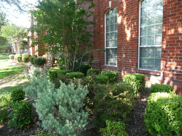 View House Yard Northern Suburbs Dallas Texas — Stock Photo, Image