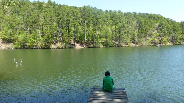 Uma Vista Lago — Fotografia de Stock