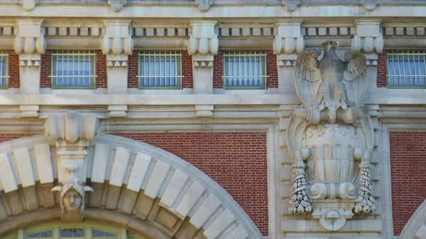 Blick Auf Ellis Island Building Architecture — Stockfoto