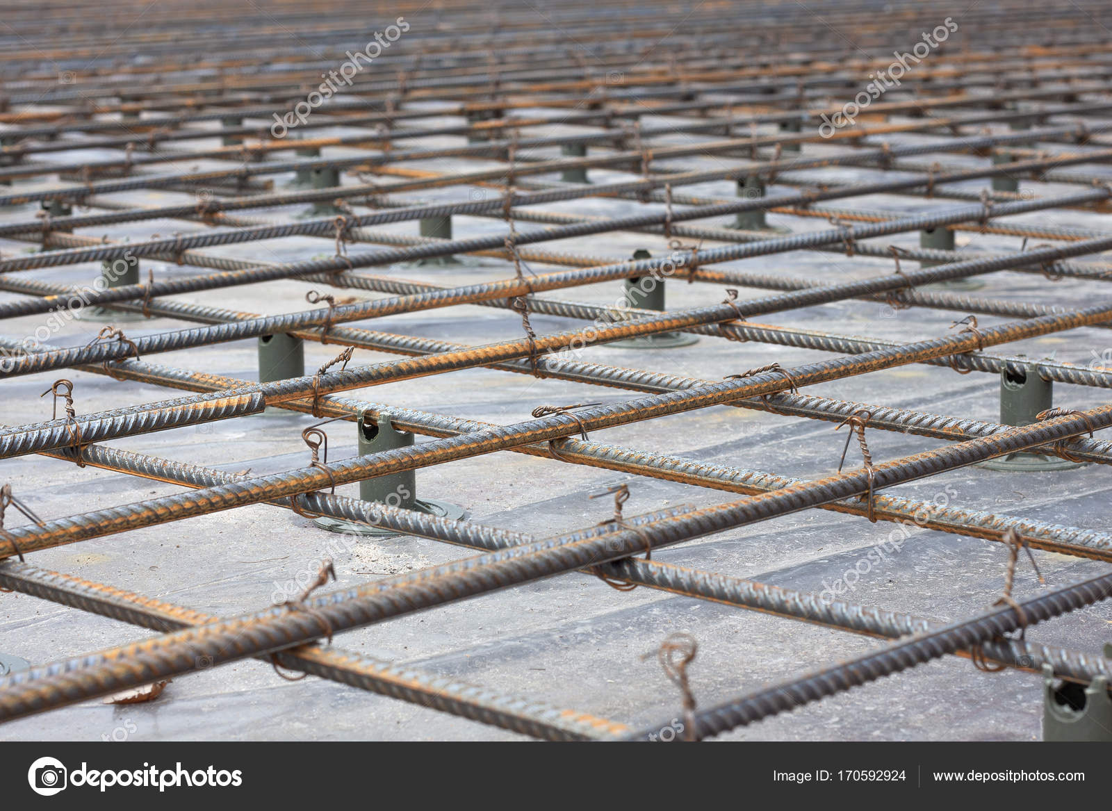 Wired armature for foundation building Stock Photo by ©Funnycreature17