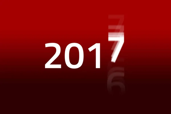 2017 comienza, la Ilustración de Año Nuevo viene — Foto de Stock