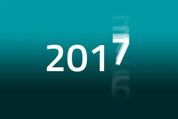 2017 başlar, yeni yıl geliyor illüstrasyon — Stok fotoğraf