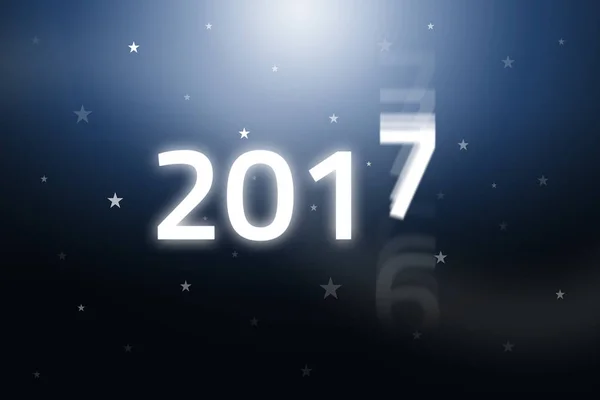 Começa 2017, Ilustração do Ano Novo — Fotografia de Stock