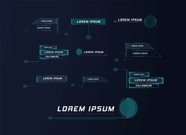 Futuristischer Stil Führer Callout HUD. Moderne — Stockvektor