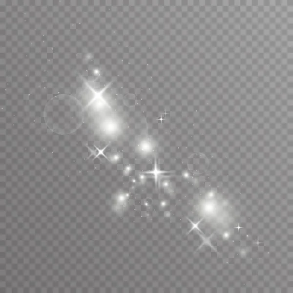 Lichtgevend abstract vectoreffect, stralende ster — Stockvector