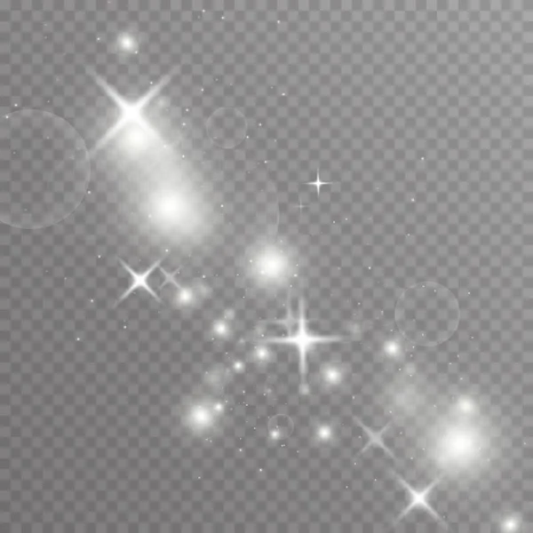 Светящийся абстрактный векторный эффект, сияющая звезда — стоковый вектор