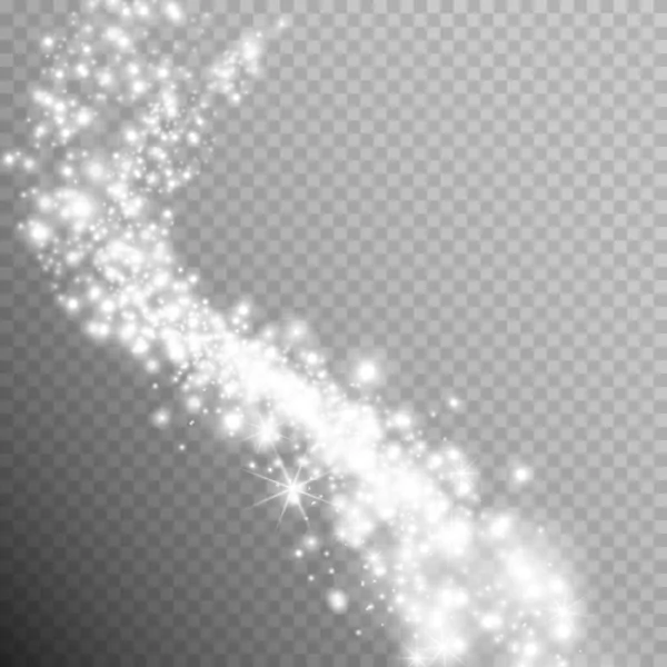 Leuchtender abstrakter Vektoreffekt, leuchtender Stern — Stockvektor