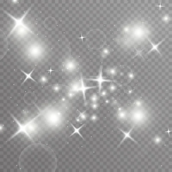 Světelný abstraktní vektorový efekt, zářící hvězda — Stockový vektor