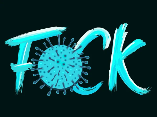 Vector Corona Virus Covid Slogan Citat Tröja Design — Stock vektor