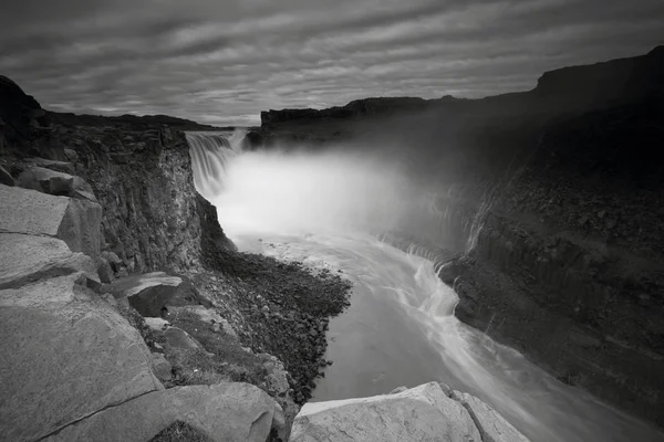 Dettifos Est Une Cascade Dans Parc National Vatnajkull Dans Nord — Photo