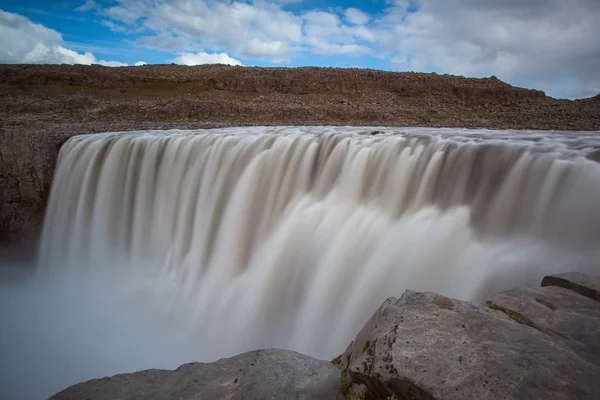 Dettifos Kuzeydoğu Zlanda Daki Vatnajkull Ulusal Parkı Ndaki Şelaledir Avrupa — Stok fotoğraf