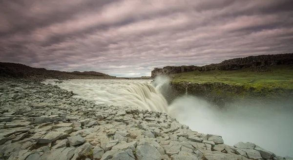 Dettifos Vattenfall Vatnajkull Nationalpark Nordöstra Island Och Känd För Att — Stockfoto