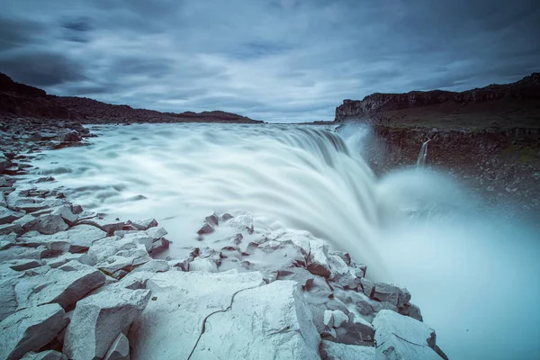 Dettifos Kuzeydoğu Zlanda Daki Vatnajkull Ulusal Parkı Ndaki Şelaledir Avrupa — Stok fotoğraf