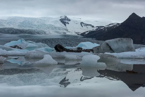 Fjallsarlon Stor Issjö Sydöstra Island Den Flytande Isen Flyter Lugn — Stockfoto