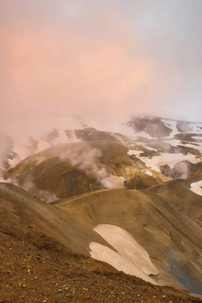Kerlingarfjoll Parte Gran Sistema Volcánico Tuya Islandia Las Montañas Volcánicas —  Fotos de Stock