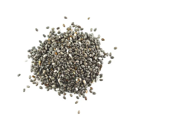 Chia Seeds White Background — Stock Photo, Image