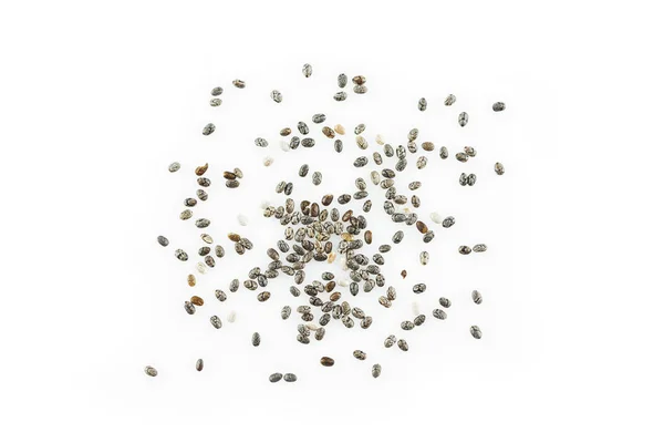 Chia Seeds White Background — Stock Photo, Image