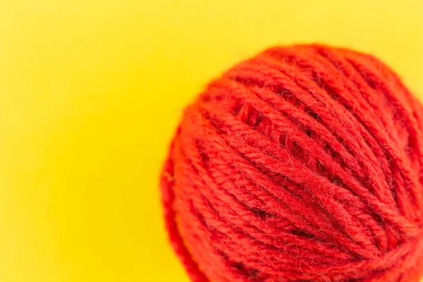Yarn Color Red Yellow Background — Stock Photo, Image