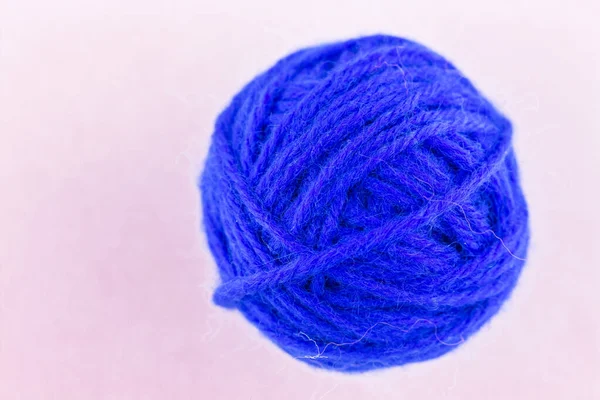 Yarn Color Blue Pink Background — Stock Photo, Image