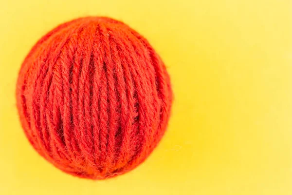 Yarn Color Red Yellow Background — Stock Photo, Image