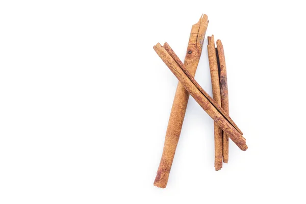 Cinnamon White Background — Stock Photo, Image