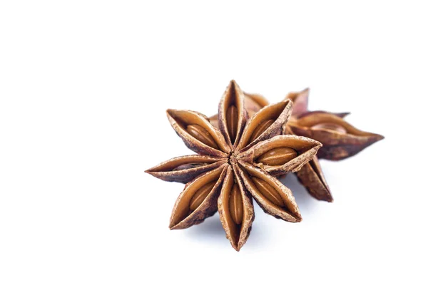 Star Anise White Background Front View Close Royalty Free Stock Photos