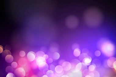 Soyut Mavi Çember bulanık ışık, Bokeh ışıkları ve simli arkaplan vektörü