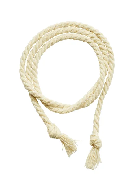 Cuerda de algodón beige en espiral —  Fotos de Stock