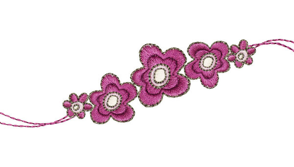 Embroidery flowers frame 